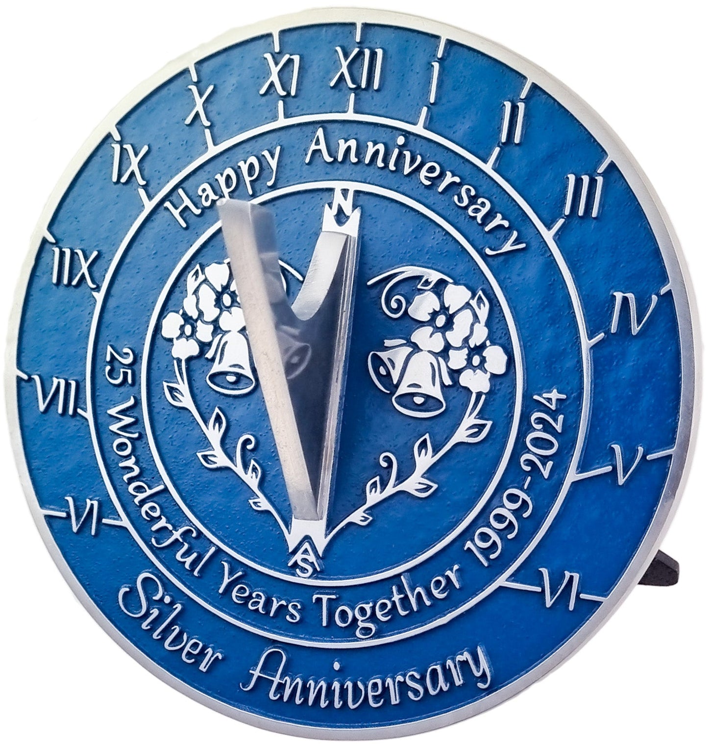 Silver 25th Anniversary Sundial Gift - The Metal Foundry