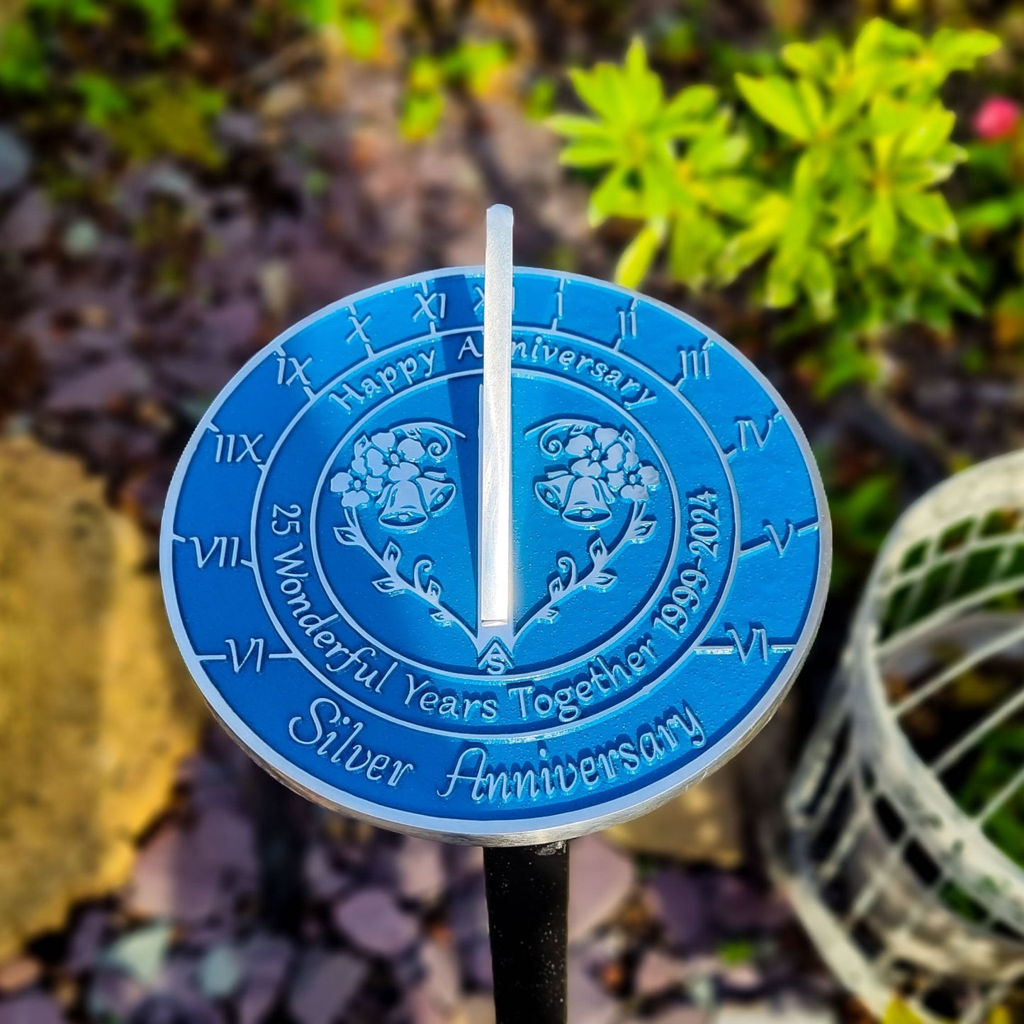 Silver 25th Anniversary Sundial Gift - The Metal Foundry