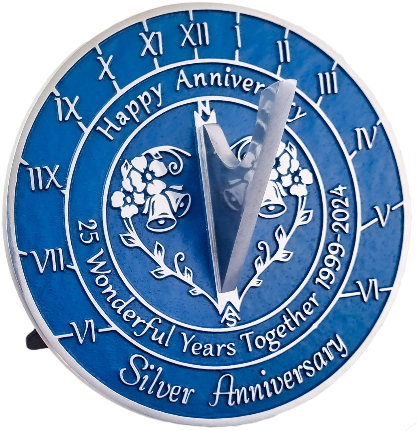 Silver 25th Anniversary Sundial Gift - The Metal Foundry