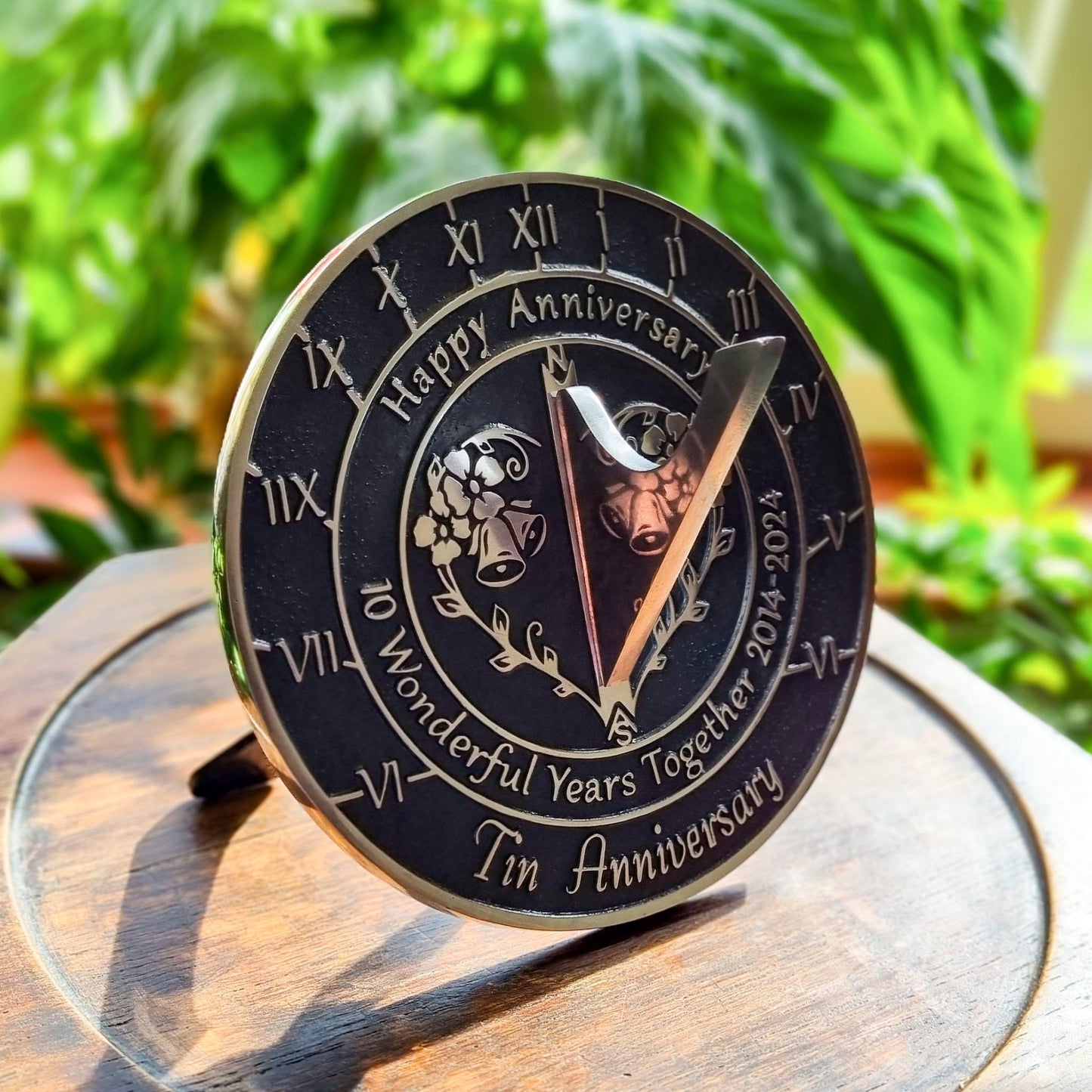 Tin 10th Anniversary Sundial - The Metal Foundry
