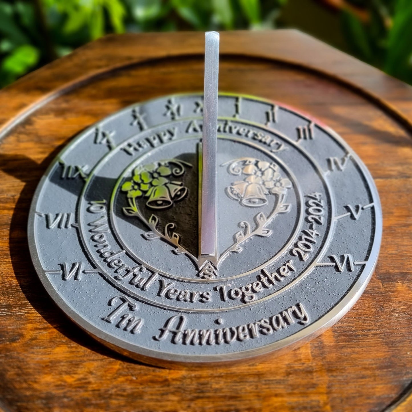 Tin 10th Anniversary Sundial - The Metal Foundry