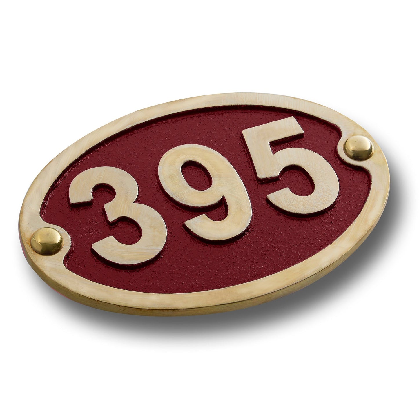 Traditional Oval House Number Sign - The Metal Foundry