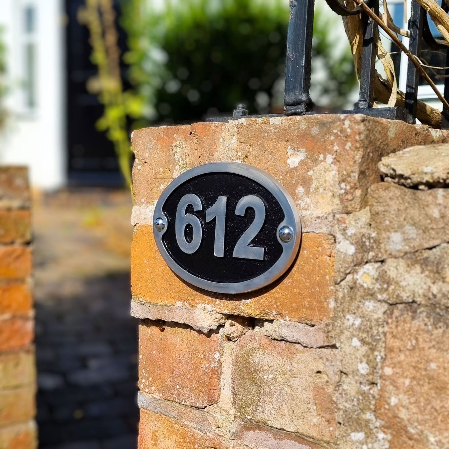 Traditional Oval House Number Sign - The Metal Foundry