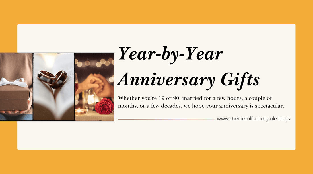 Year-by-Year Anniversary Gifts - The Metal Foundry
