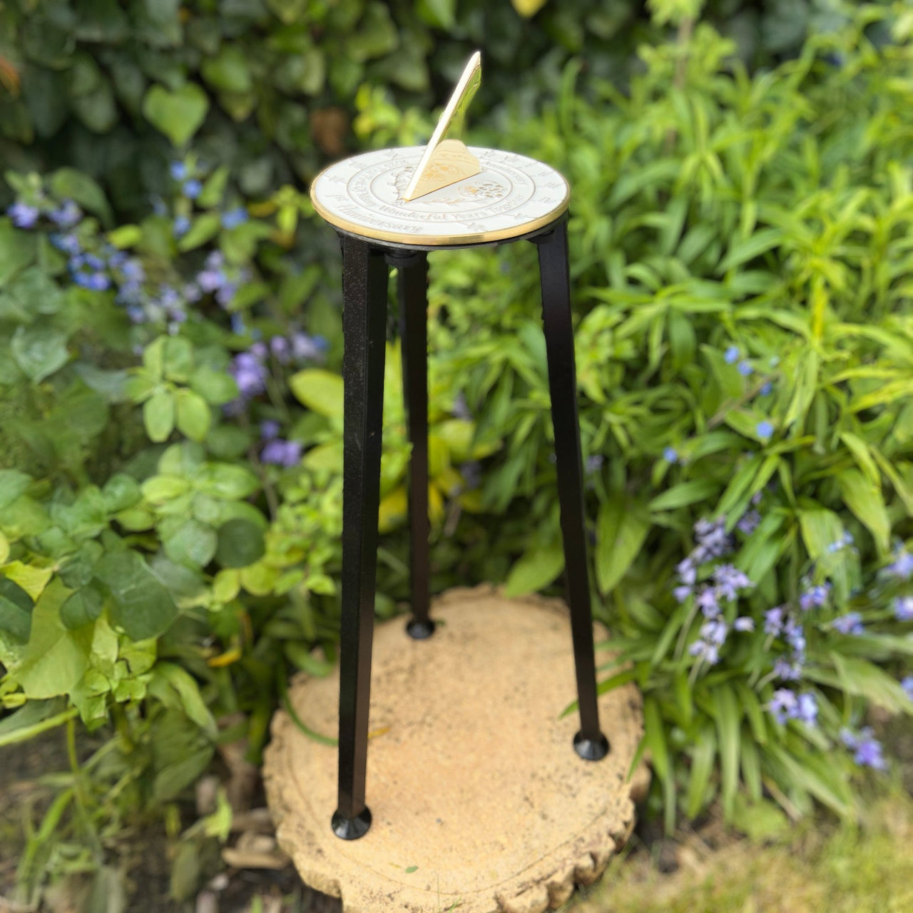 1st Wedding Anniversary Sundial Gift - The Metal Foundry