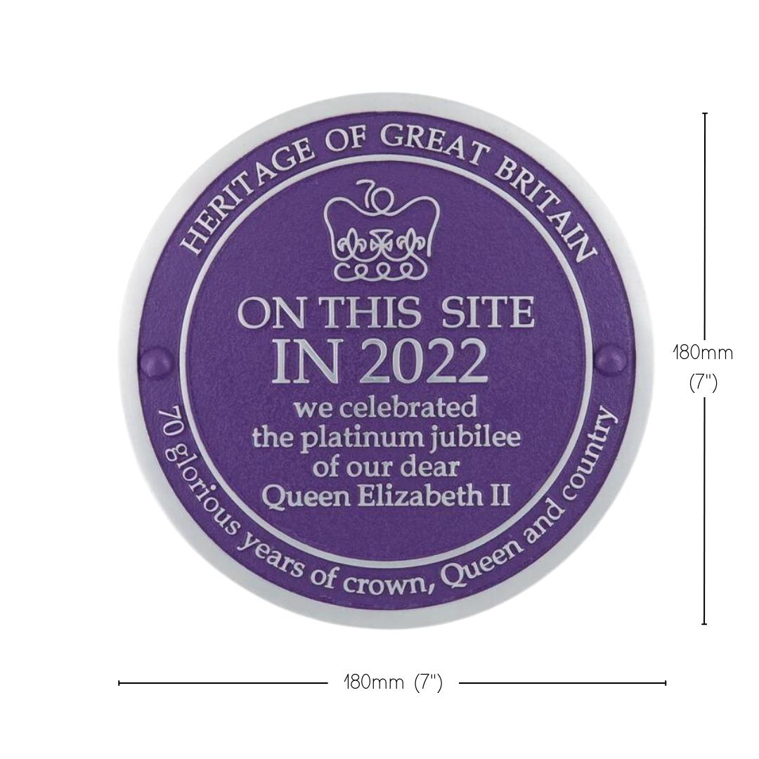 2022 Queens Platinum Jubilee Plaque