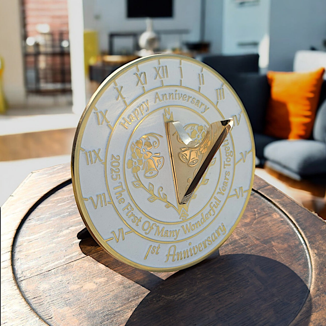 1st Wedding Anniversary Sundial Gift