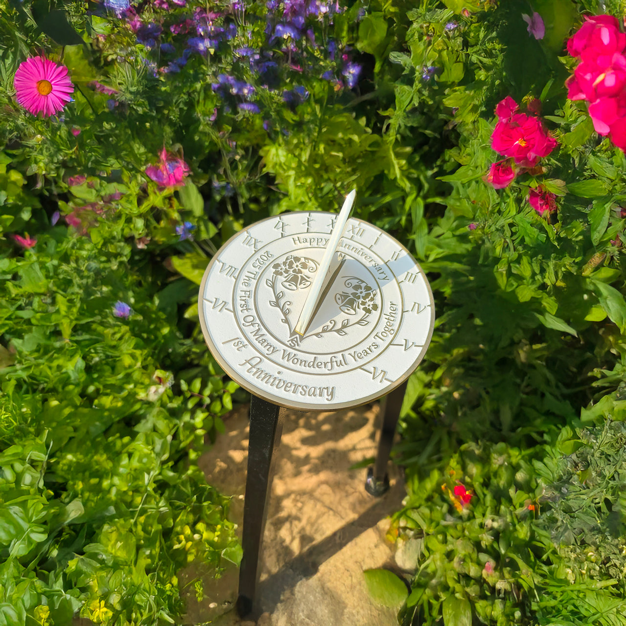 1st Wedding Anniversary Sundial Gift