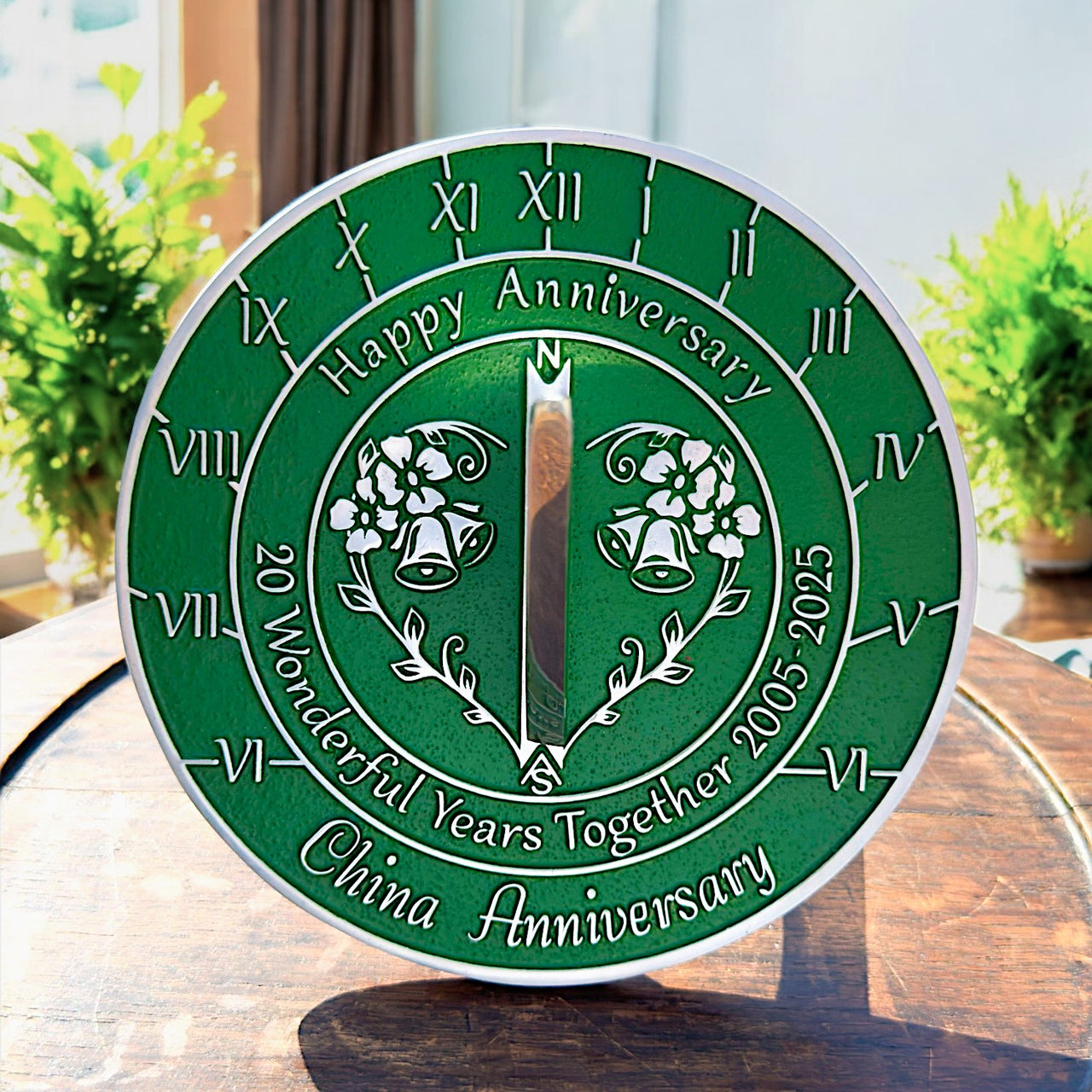 China 20th Anniversary Sundial Gift
