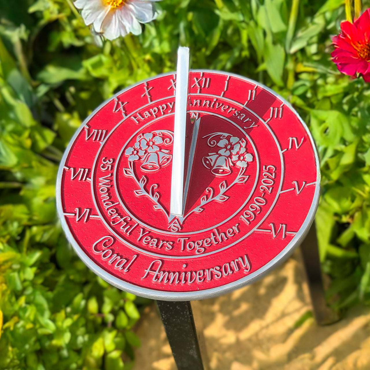 Coral 35th Anniversary Sundial Gift