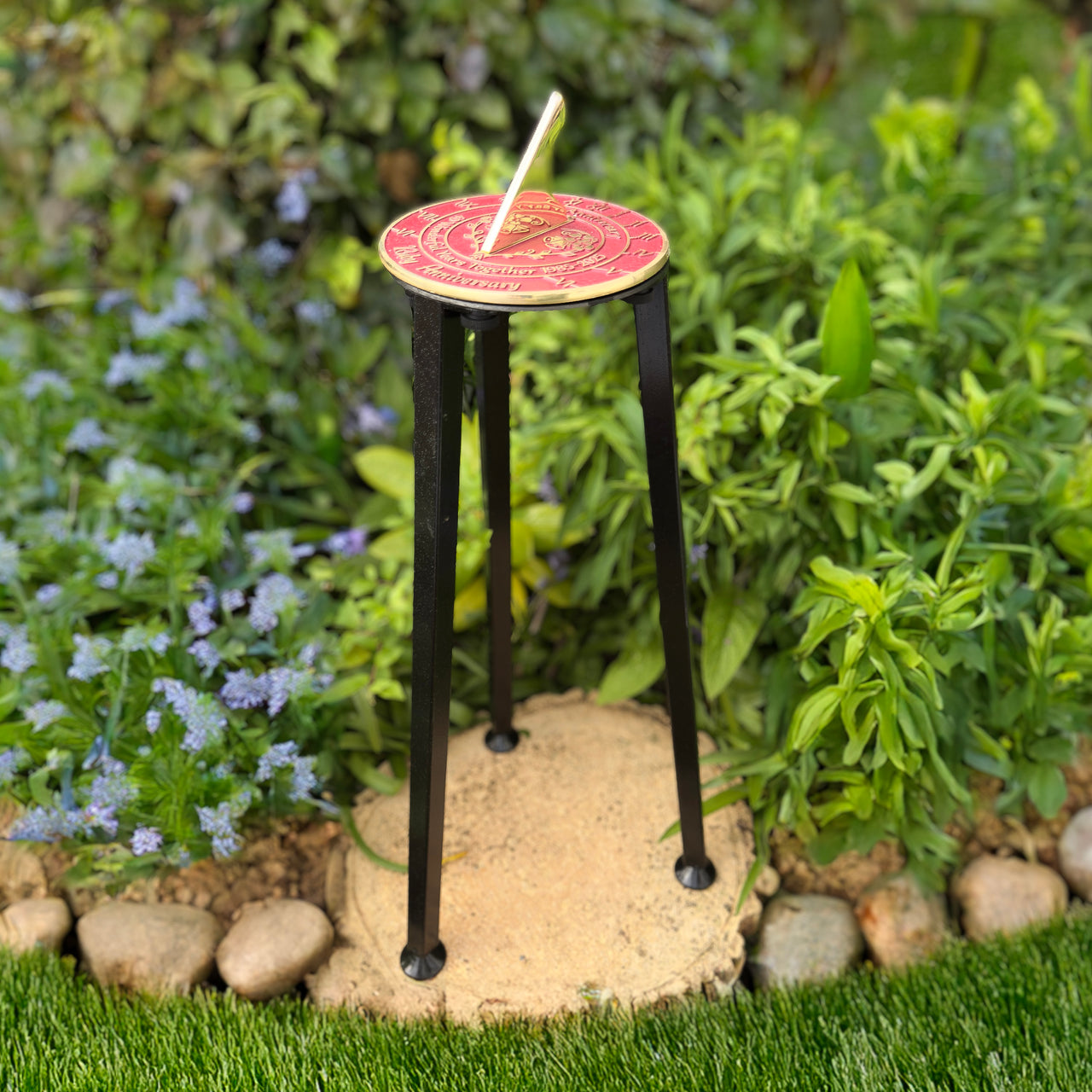 Ruby 40th Anniversary Sundial Gift