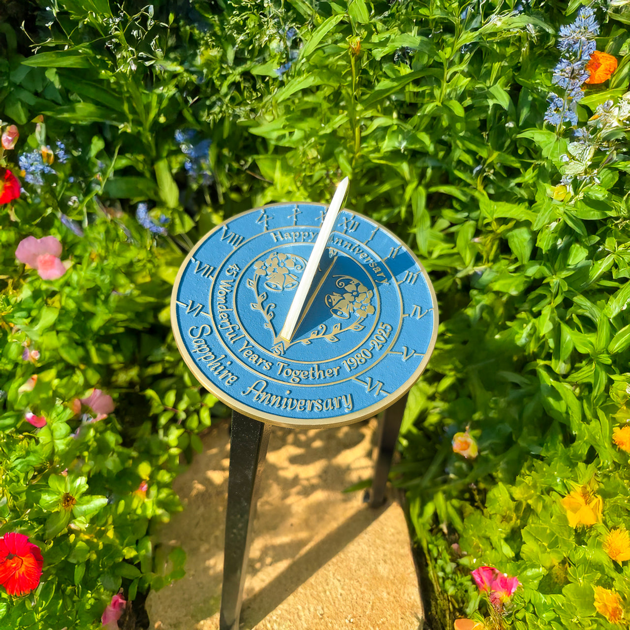 Sapphire 45th Anniversary Sundial Gift