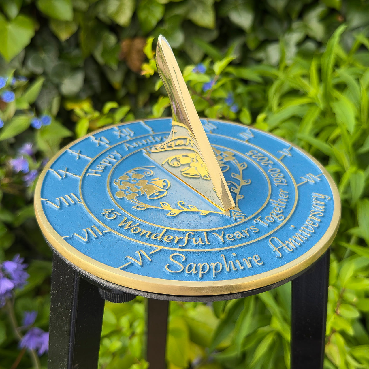Sapphire 45th Anniversary Sundial Gift