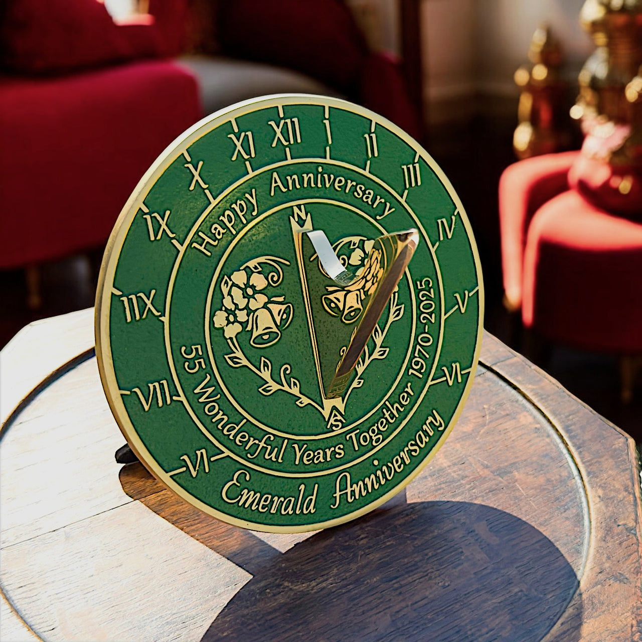 Emerald 55th Anniversary Sundial Gift