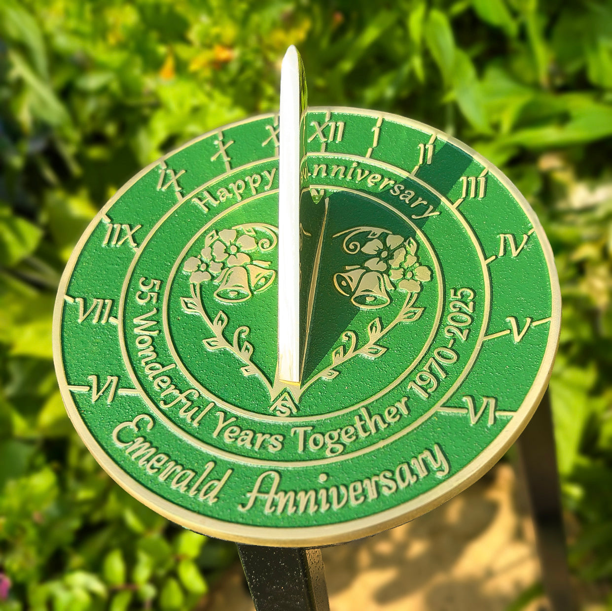 Emerald 55th Anniversary Sundial Gift