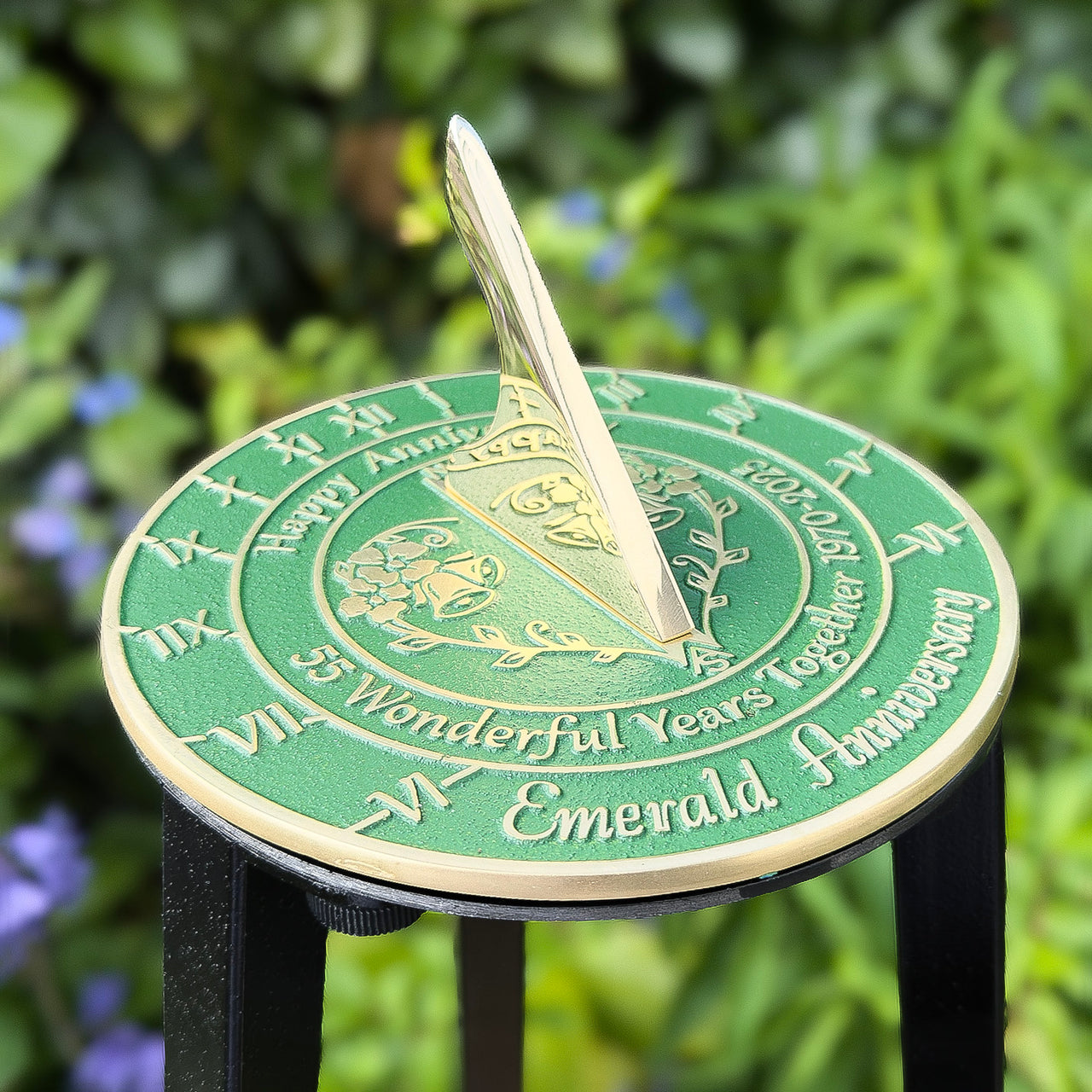 Emerald 55th Anniversary Sundial Gift