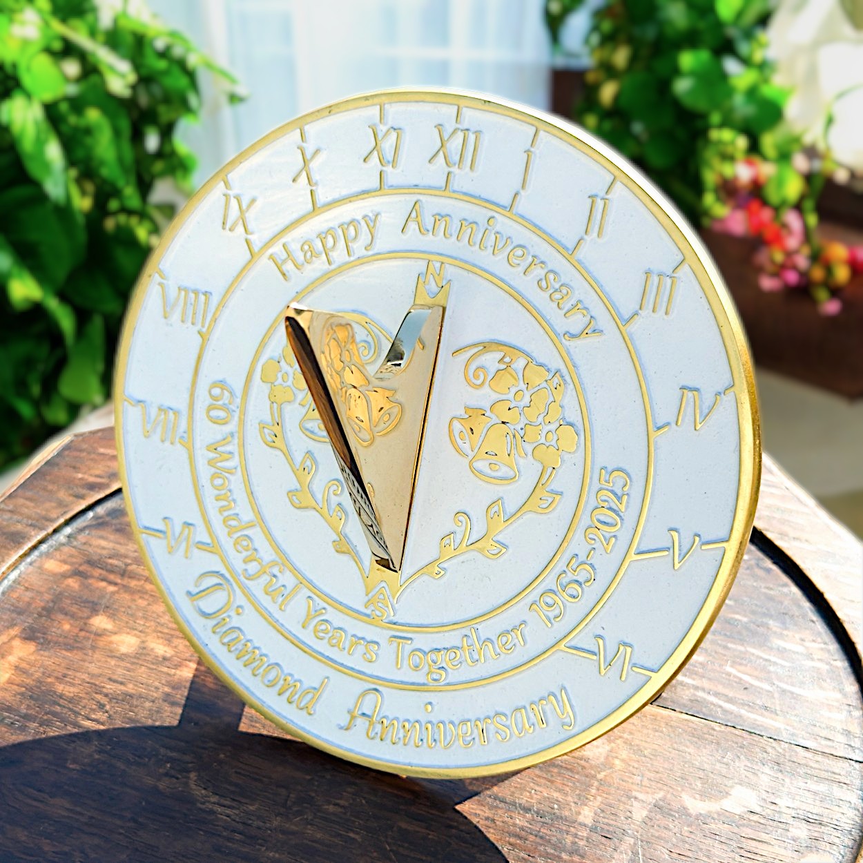 Diamond 60th Anniversary Sundial Gift