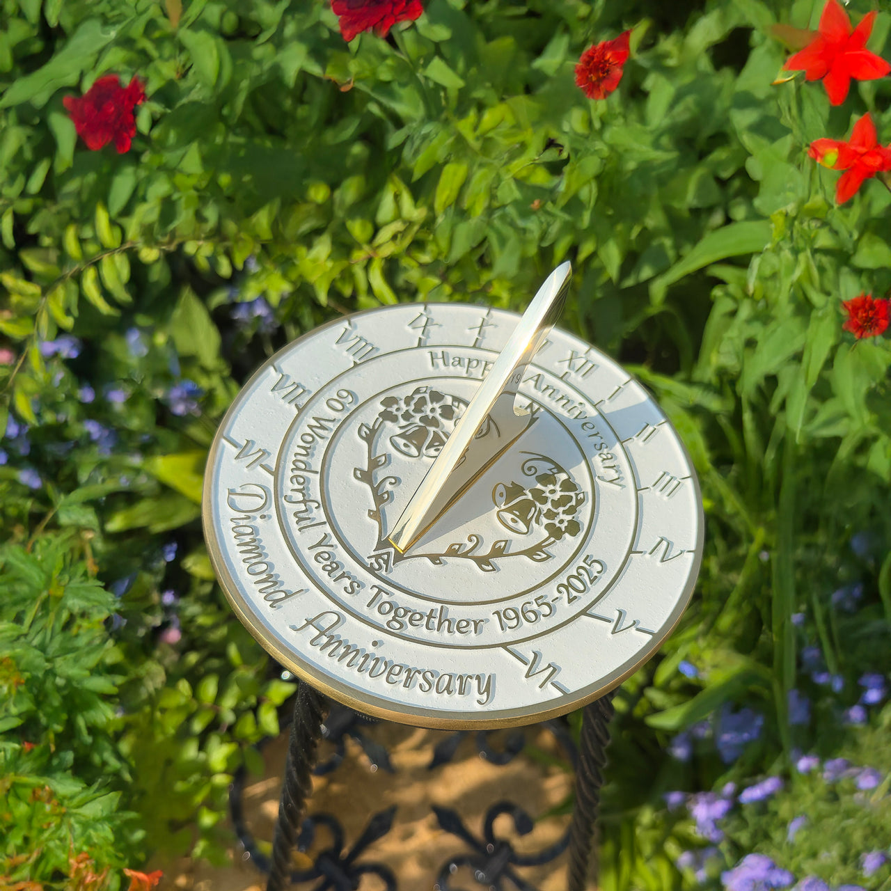 Diamond 60th Anniversary Sundial Gift