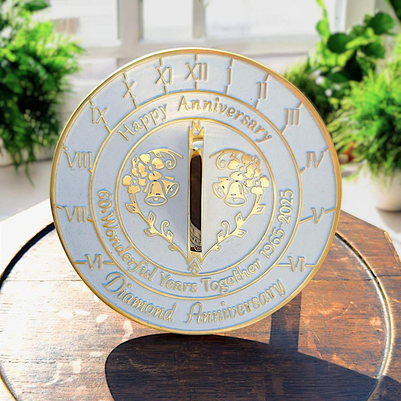 Diamond 60th Anniversary Sundial Gift