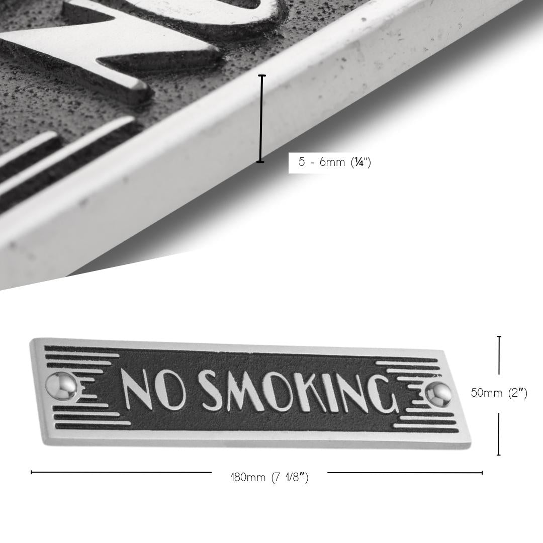 Art Deco 'No Smoking' Sign