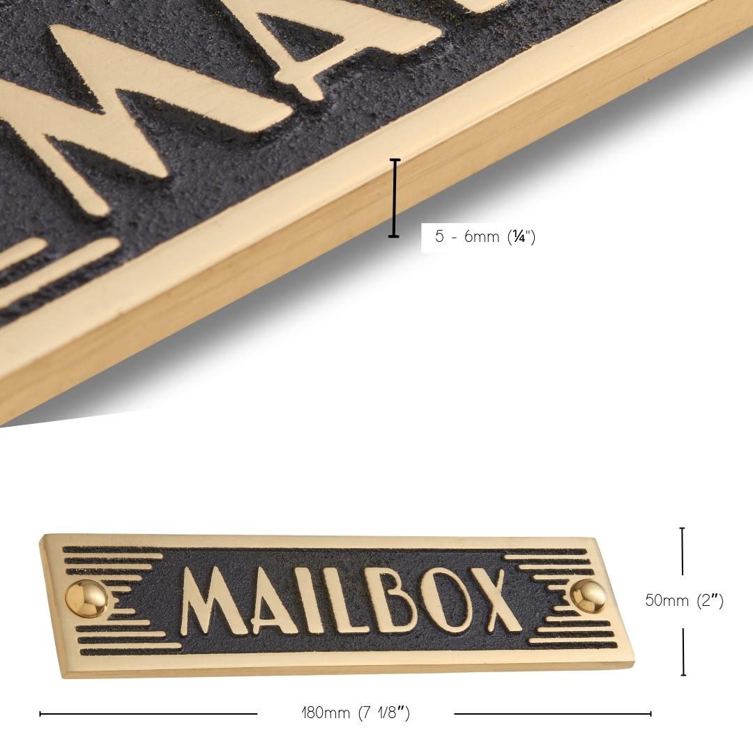 Art Deco 'Mailbox' Sign