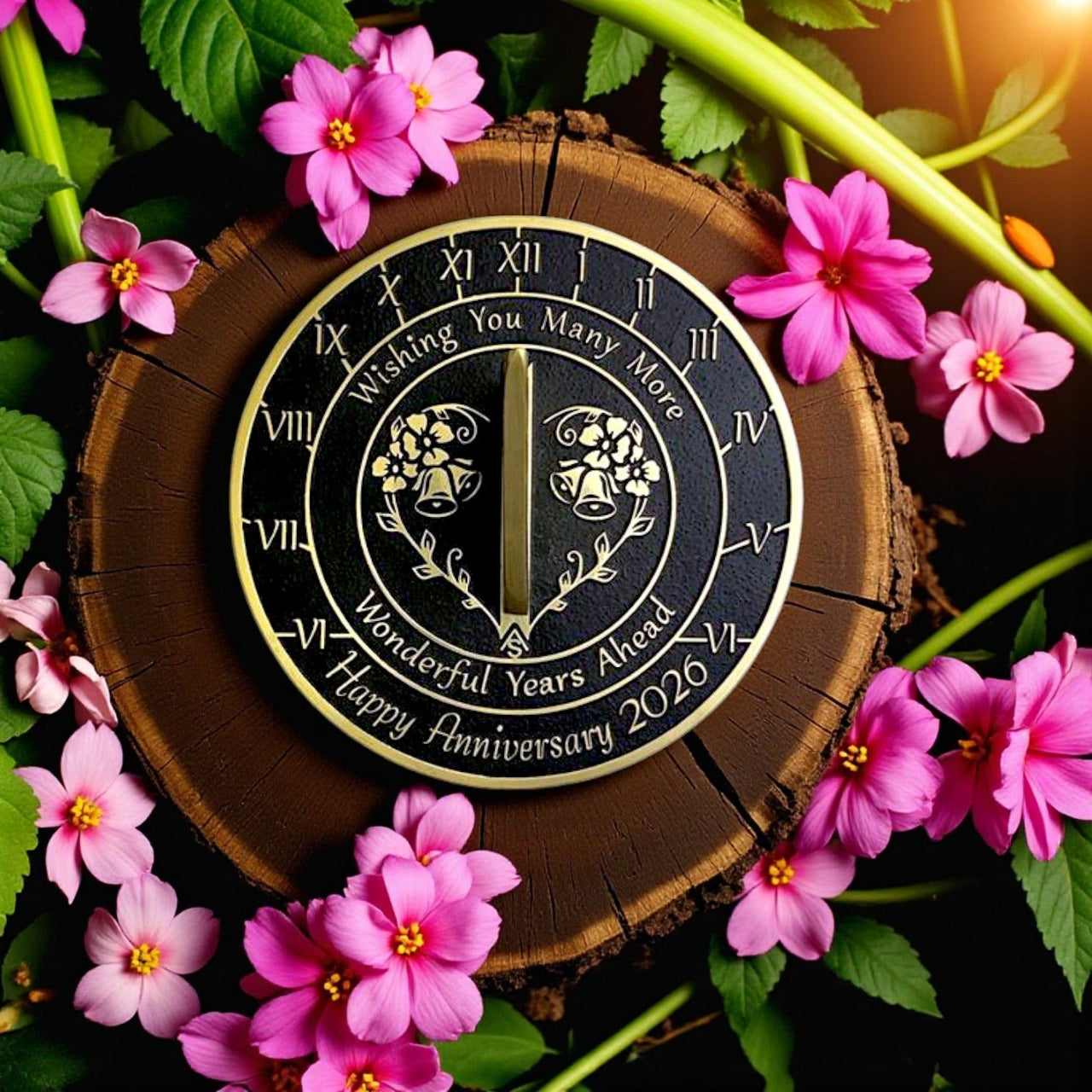 Anniversary Sundial Gift ‘Wonderful Years Together’ - The Metal Foundry