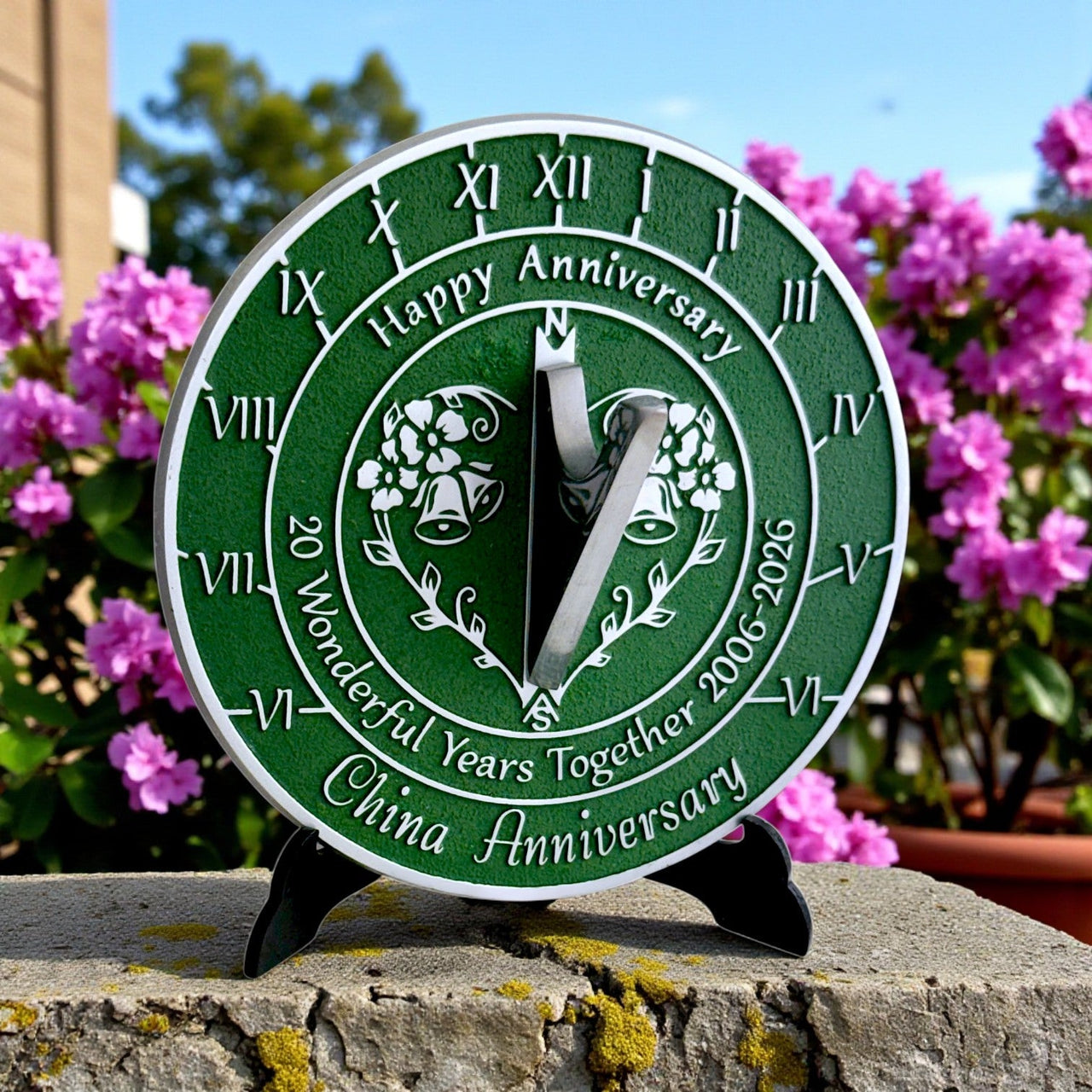 China 20th Anniversary Sundial Gift - The Metal Foundry