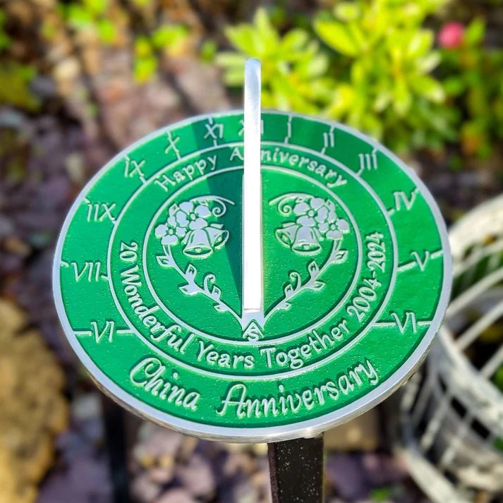 China 20th Anniversary Sundial Gift - The Metal Foundry
