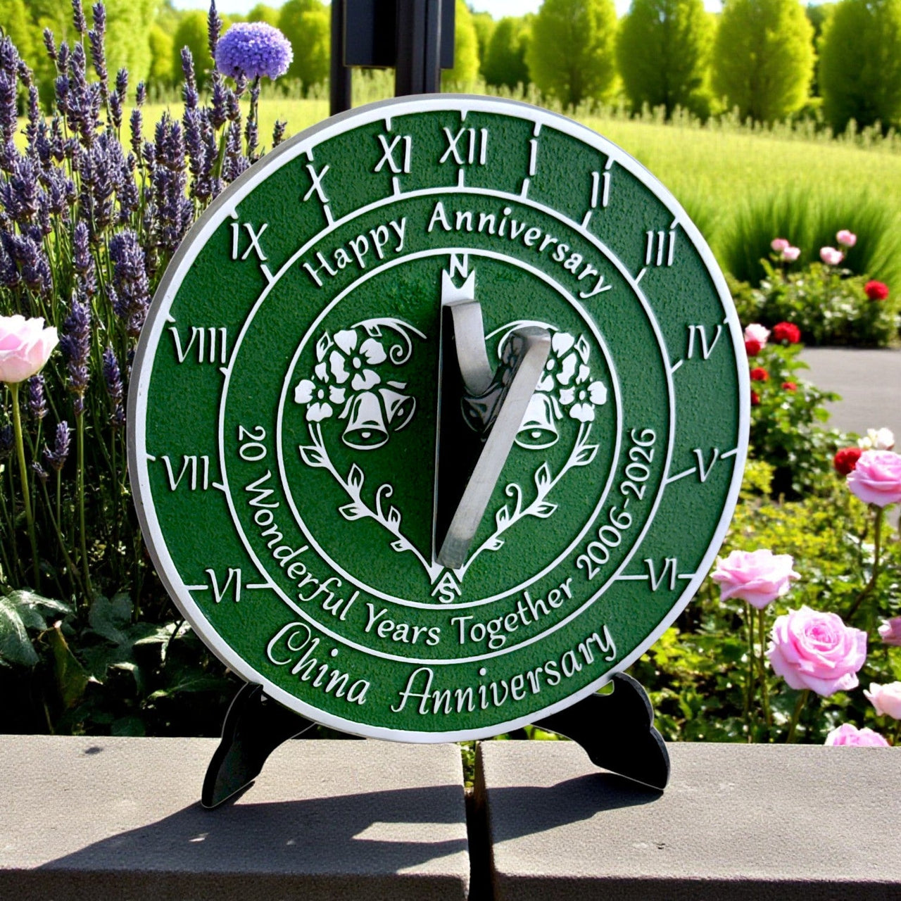 China 20th Anniversary Sundial Gift - The Metal Foundry