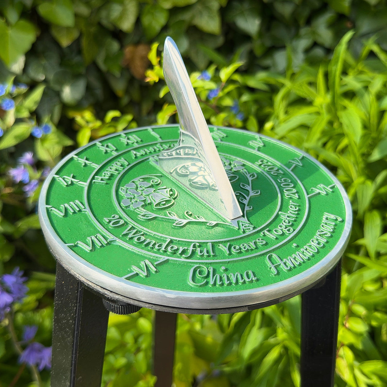 China 20th Anniversary Sundial Gift - The Metal Foundry