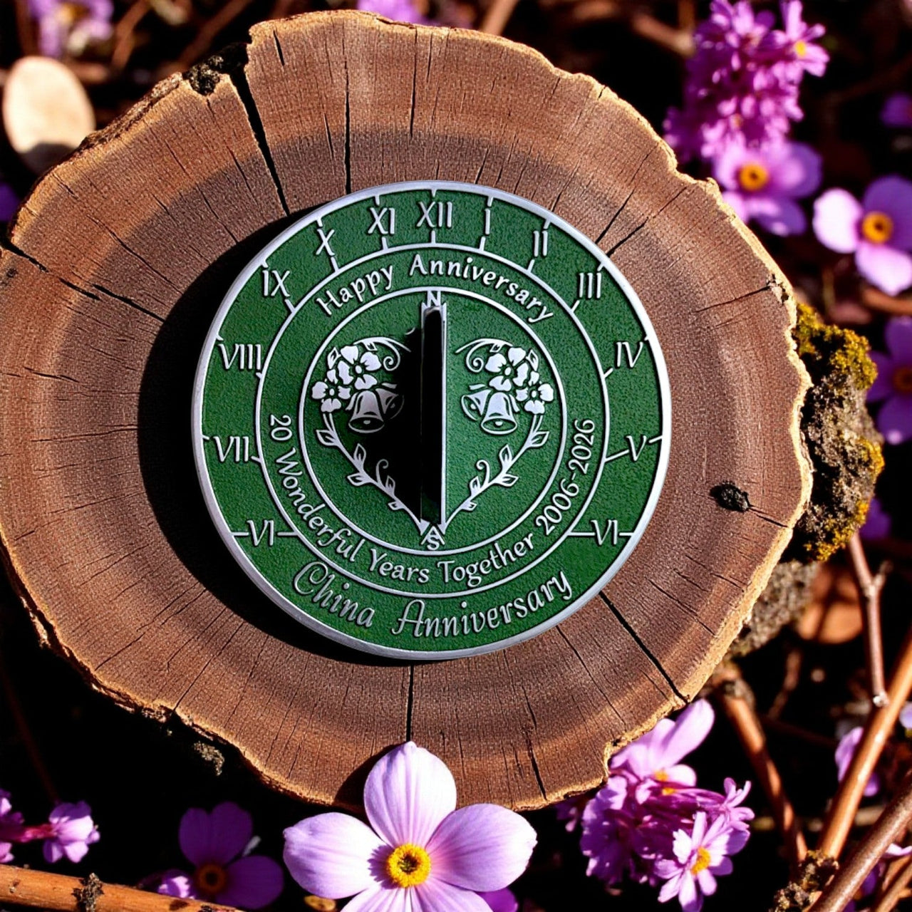 China 20th Anniversary Sundial Gift - The Metal Foundry