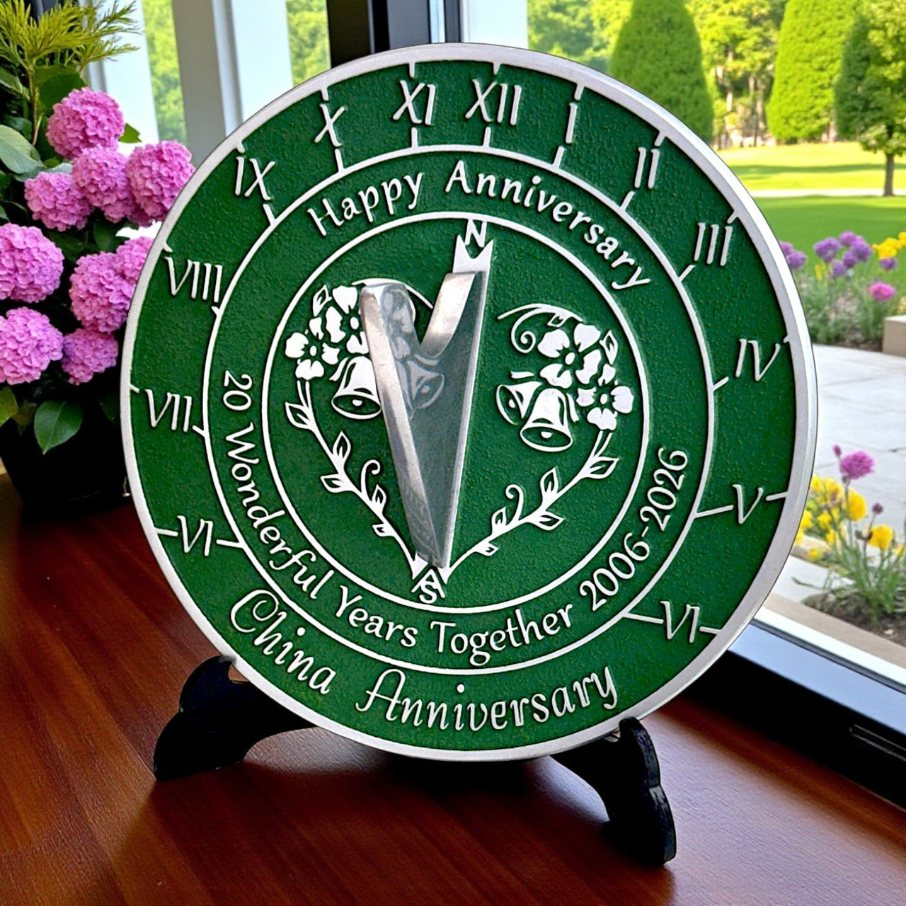 China 20th Anniversary Sundial Gift - The Metal Foundry