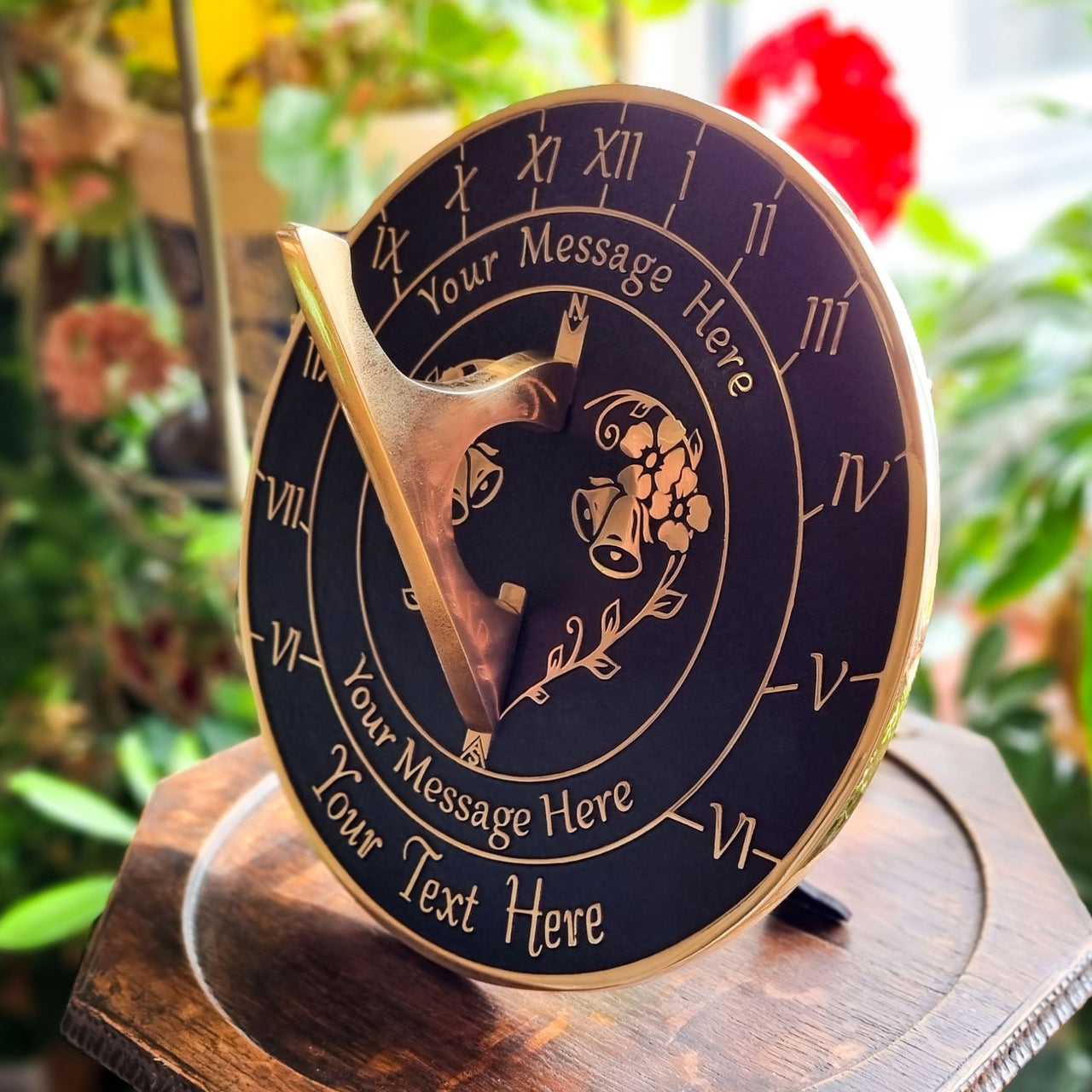 Crystal 15th Anniversary Sundial Gift - The Metal Foundry