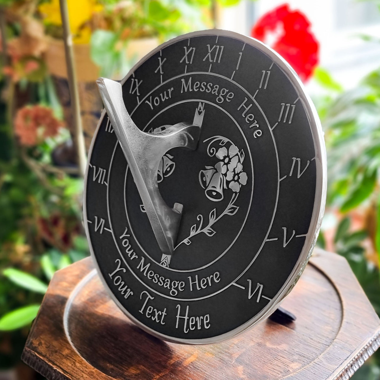 Crystal 15th Anniversary Sundial Gift - The Metal Foundry