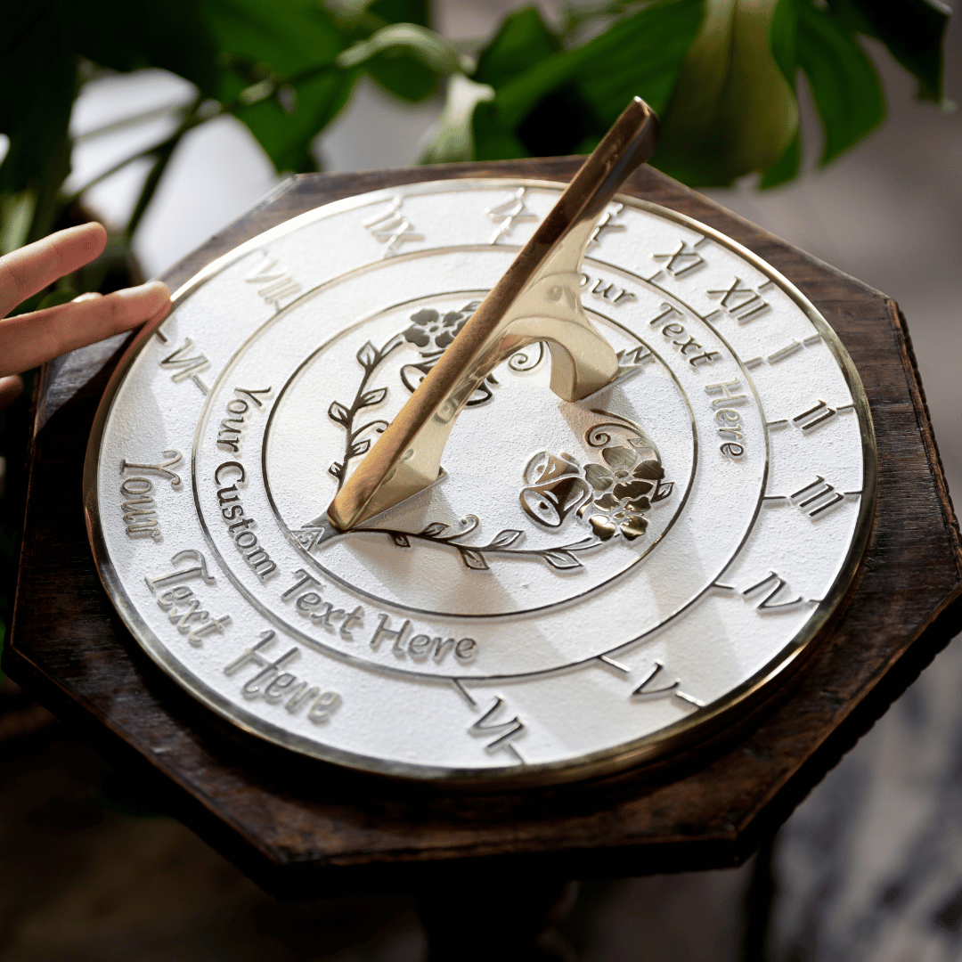 Large Personalised Anniversary Sundial Gift - The Metal Foundry