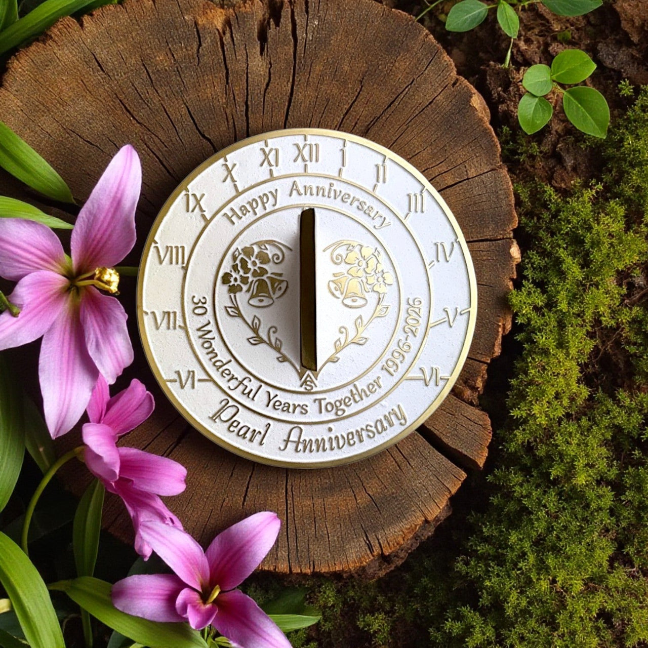 Pearl 30th Anniversary Sundial Gift - The Metal Foundry