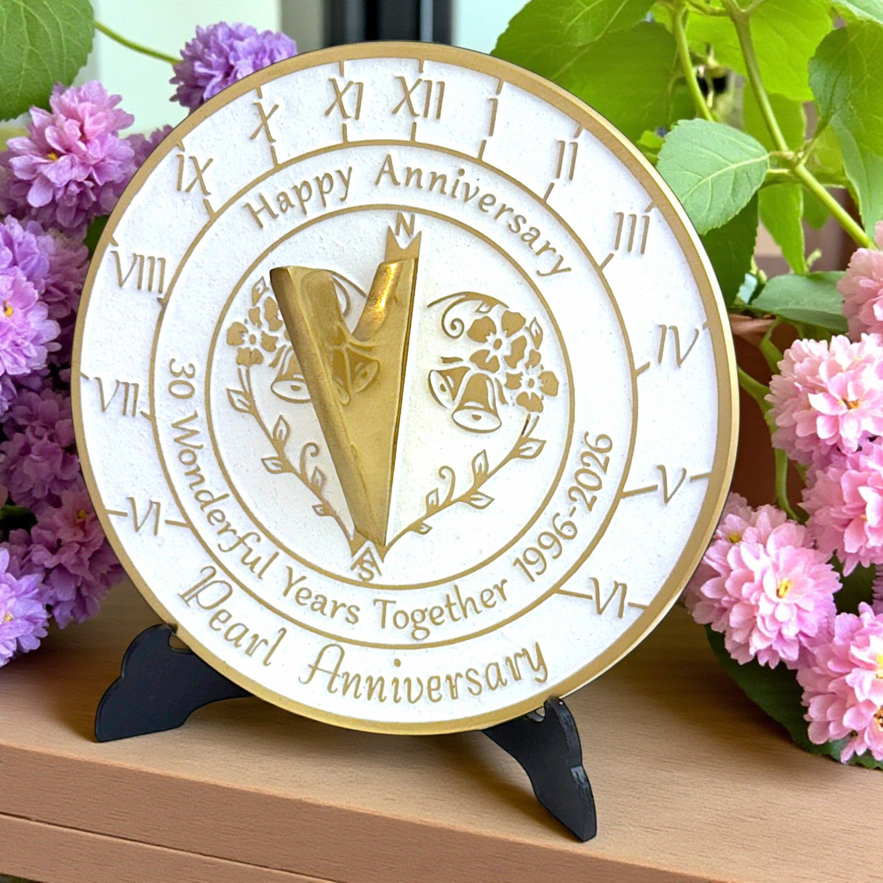 Pearl 30th Anniversary Sundial Gift - The Metal Foundry