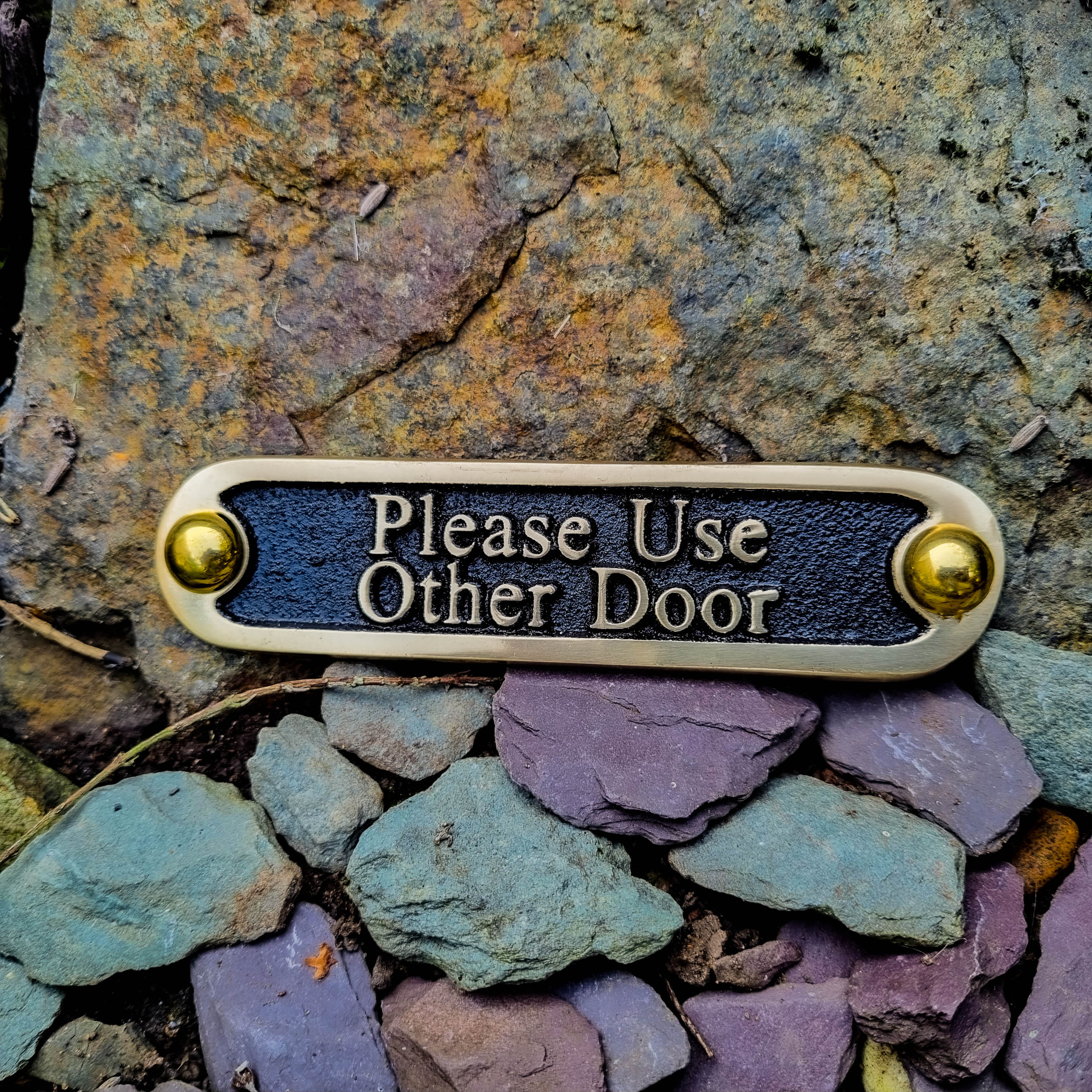 'Please Use Other Door' Sign