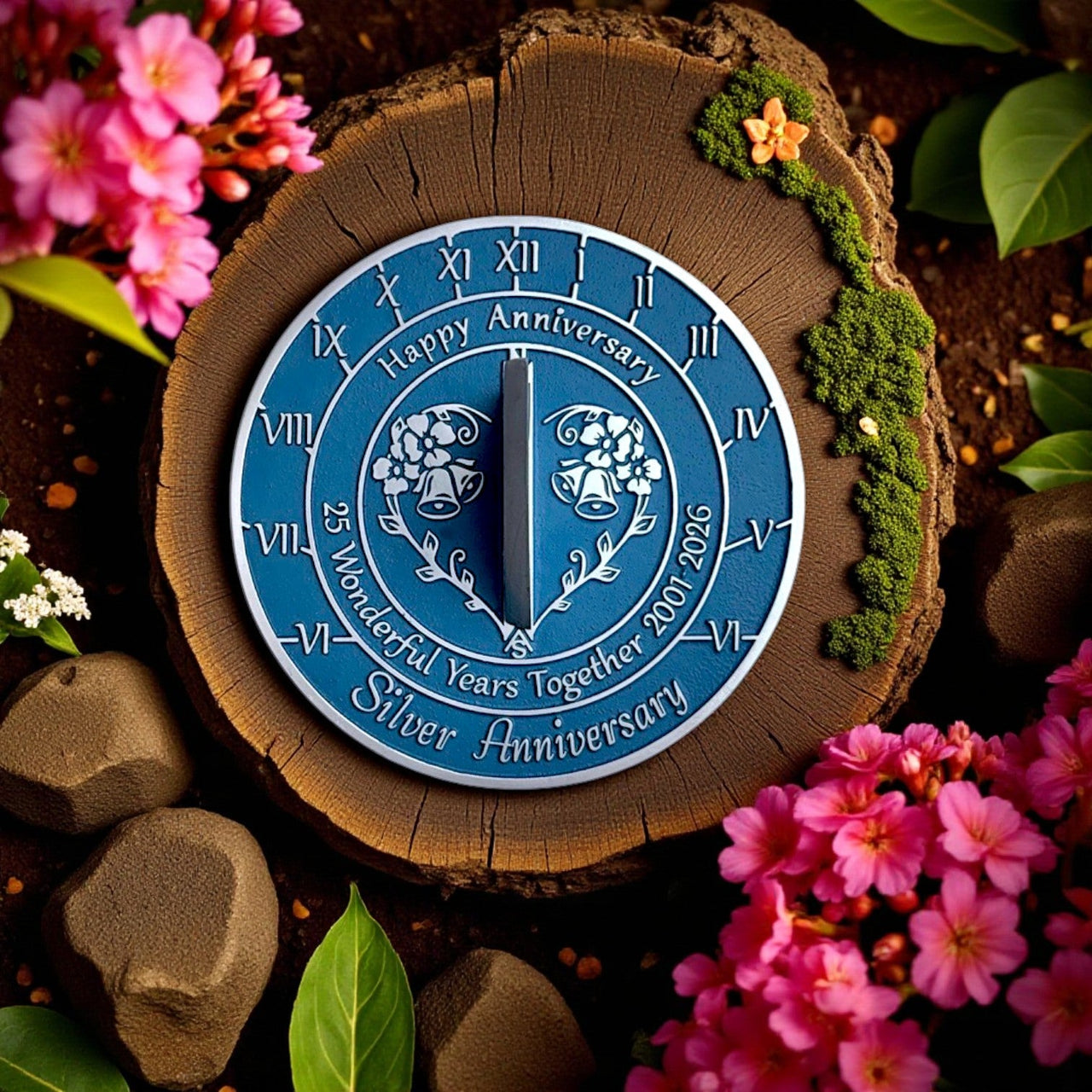 Silver 25th Anniversary Sundial Gift - The Metal Foundry