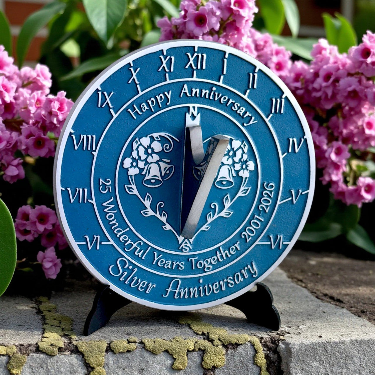 Silver 25th Anniversary Sundial Gift - The Metal Foundry