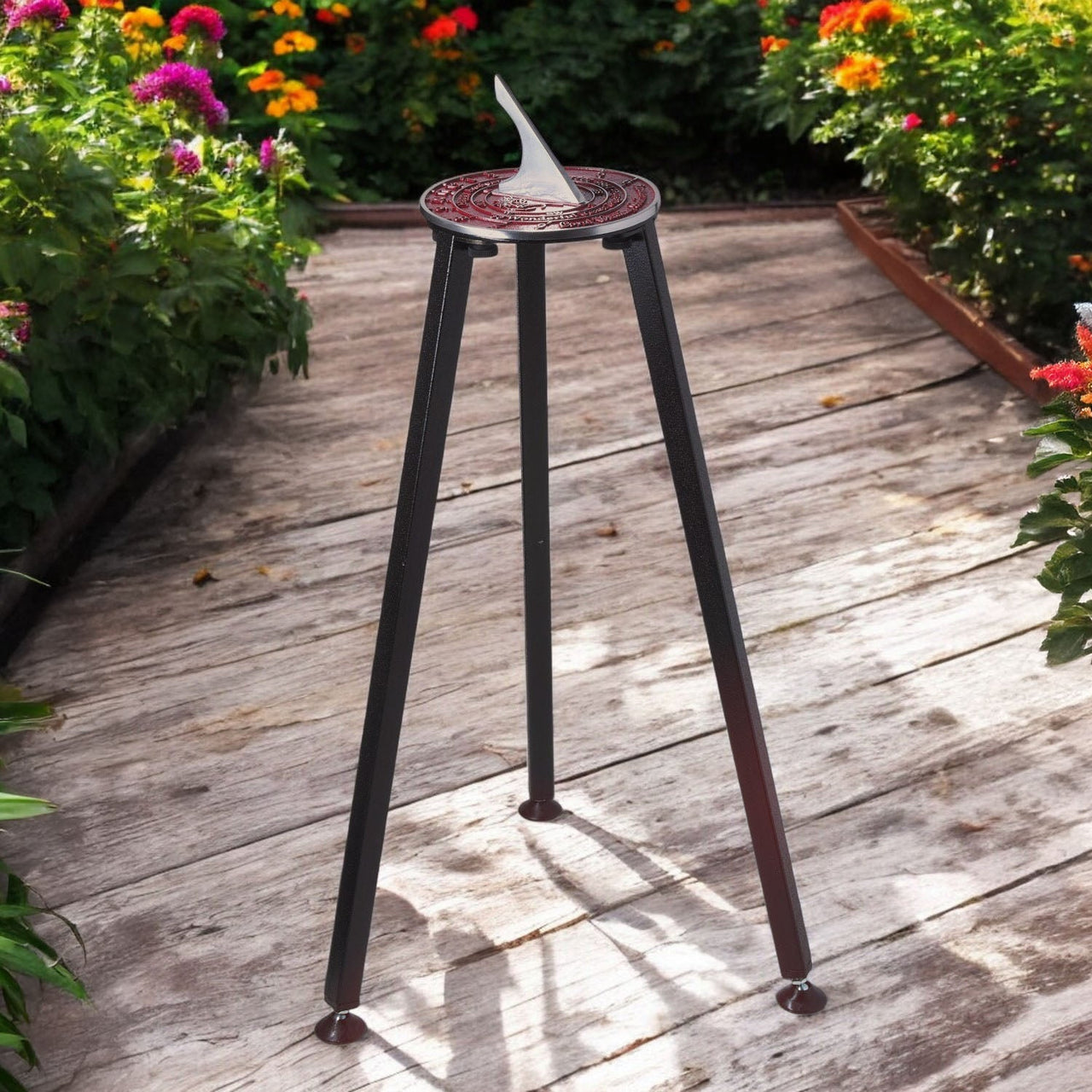 Tin 10th Anniversary Sundial Gift - The Metal Foundry