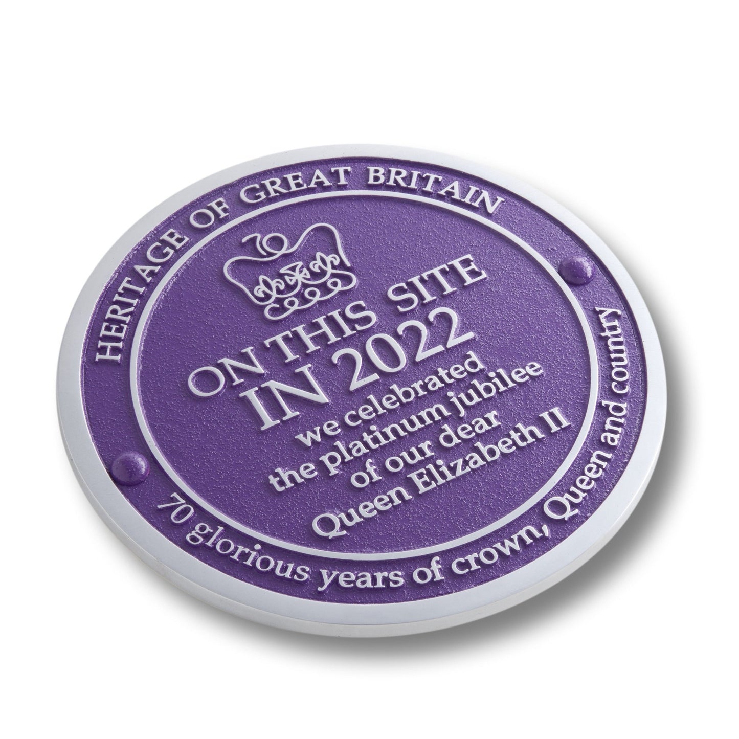 2022 Queens Platinum Jubilee Plaque - The Metal Foundry