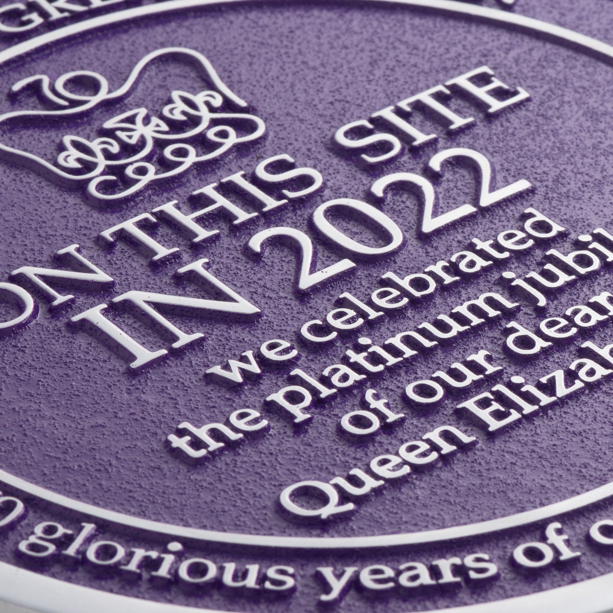 2022 Queens Platinum Jubilee Plaque - The Metal Foundry
