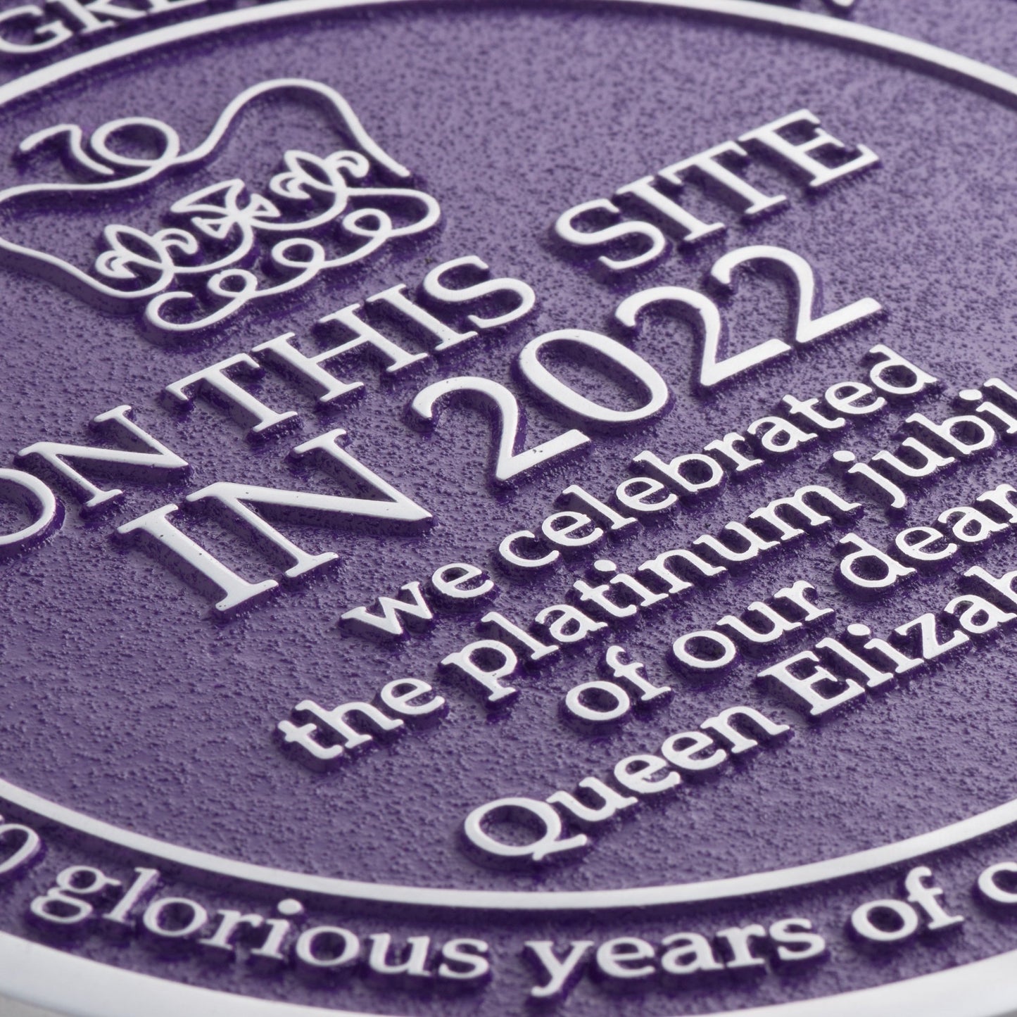 2022 Queens Platinum Jubilee Plaque - The Metal Foundry