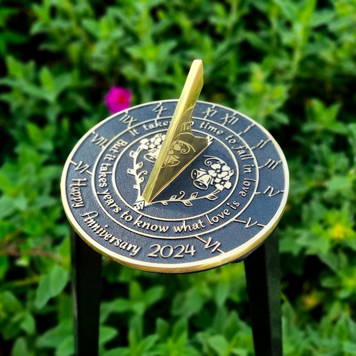 Anniversary Sundial Gift ‘What Love Is’ - The Metal Foundry