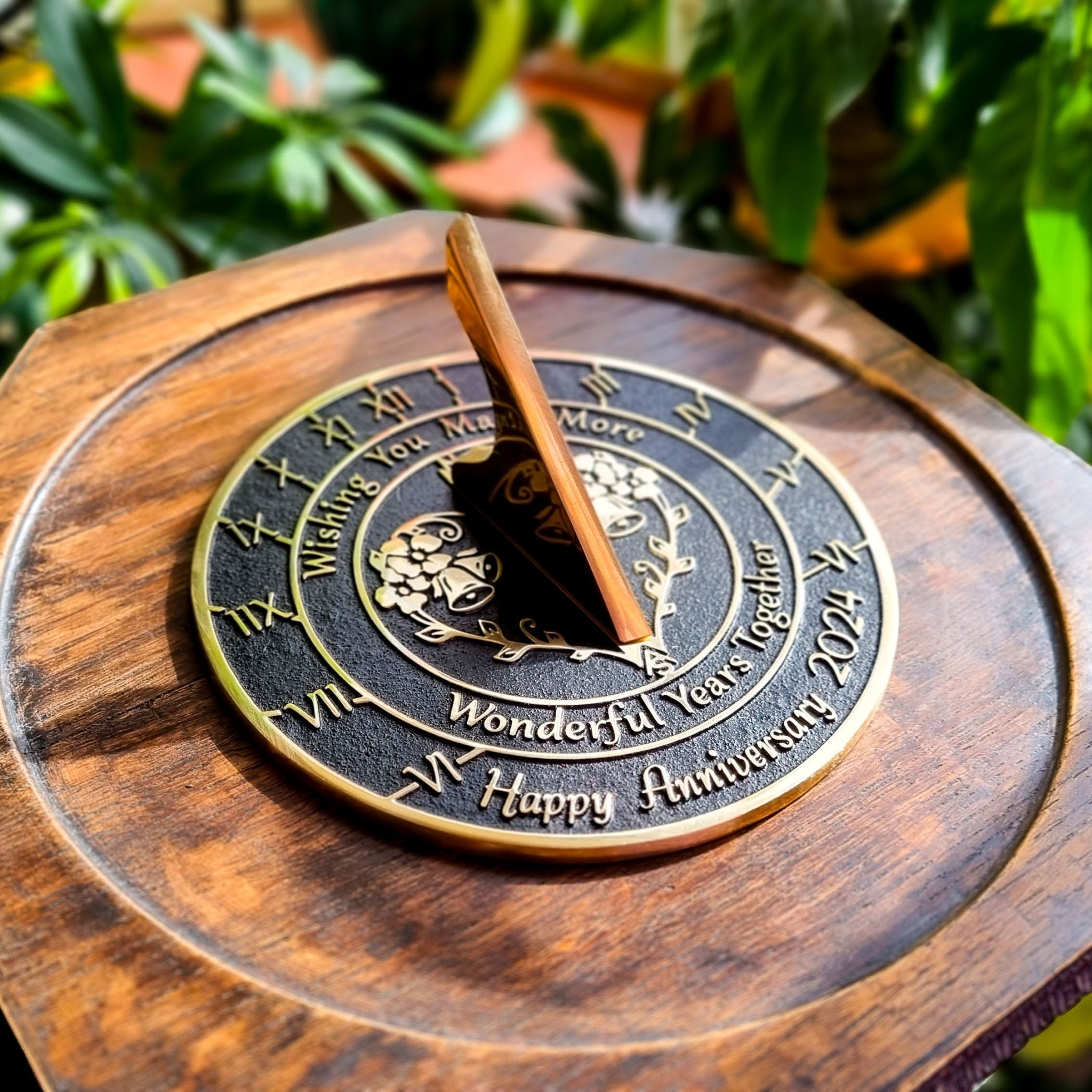 Anniversary Sundial Gift ‘Wonderful Years Together’ - The Metal Foundry
