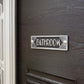Art Deco 'Bathroom' Sign - The Metal Foundry