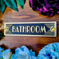 Art Deco 'Bathroom' Sign - The Metal Foundry