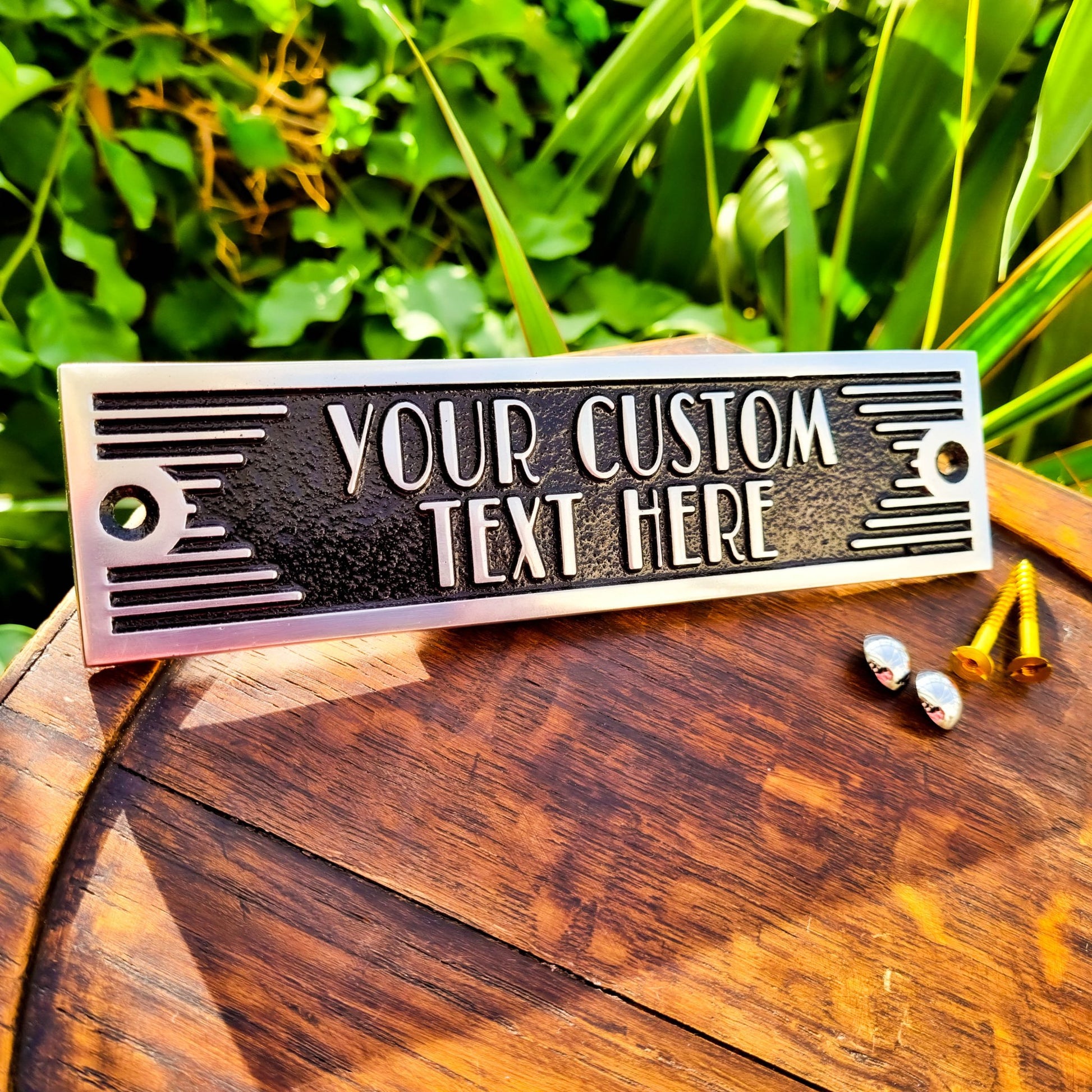 Art Deco Custom Door Sign - The Metal Foundry