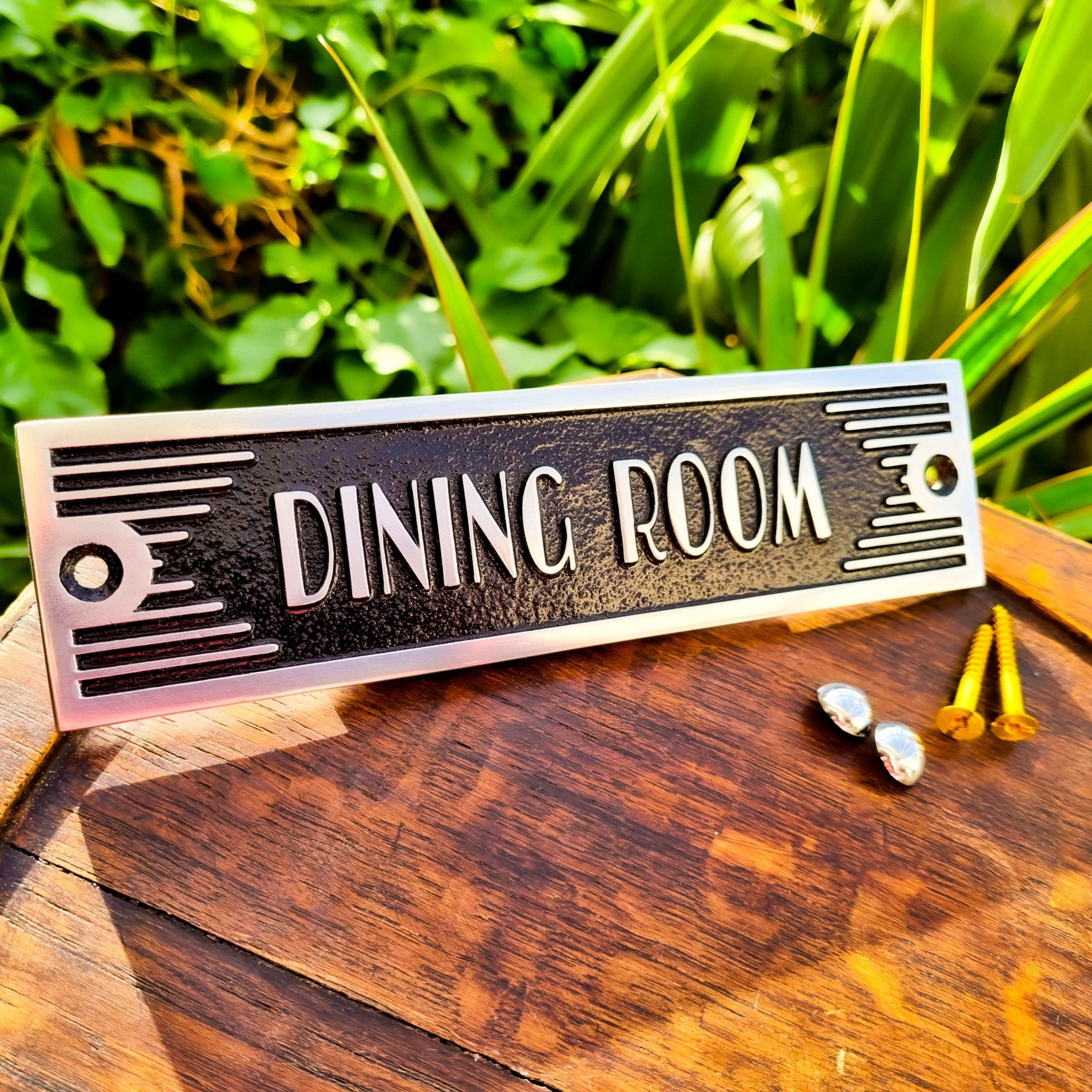 Art Deco Custom Door Sign - The Metal Foundry
